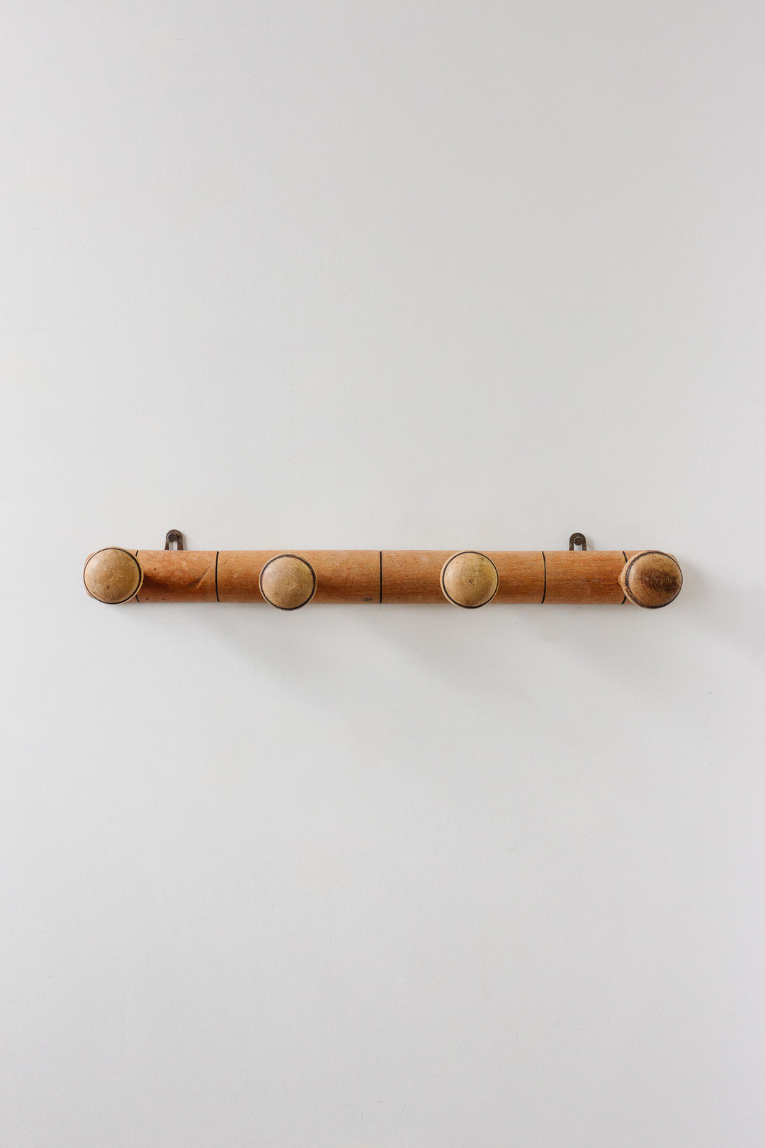1930s french faux bamboo patere, 4 prong