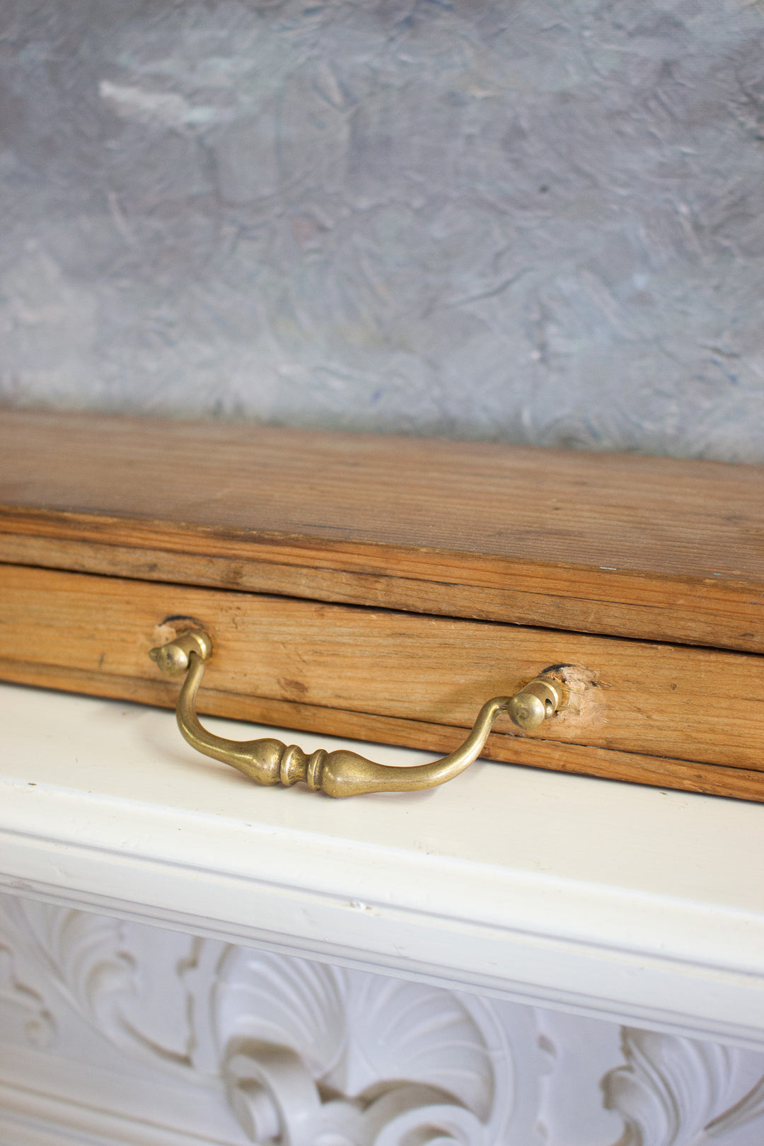 antique french wooden shotgun case