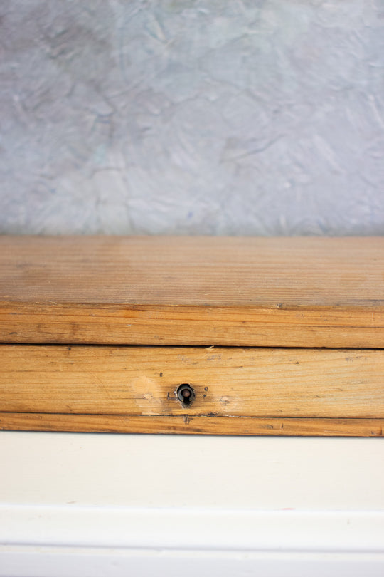 antique french wooden shotgun case