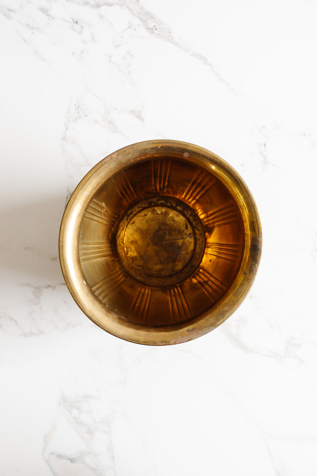 vintage french brass planter