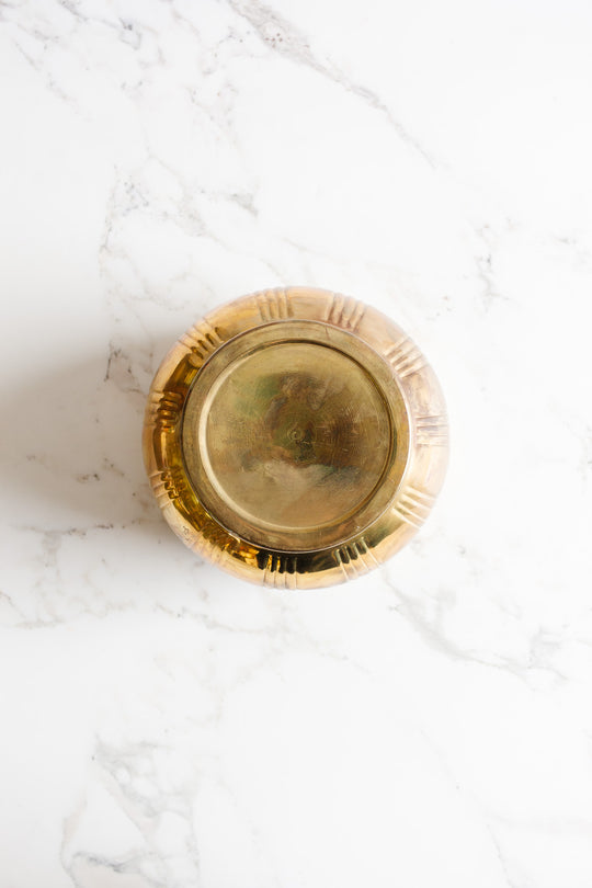 vintage french brass planter