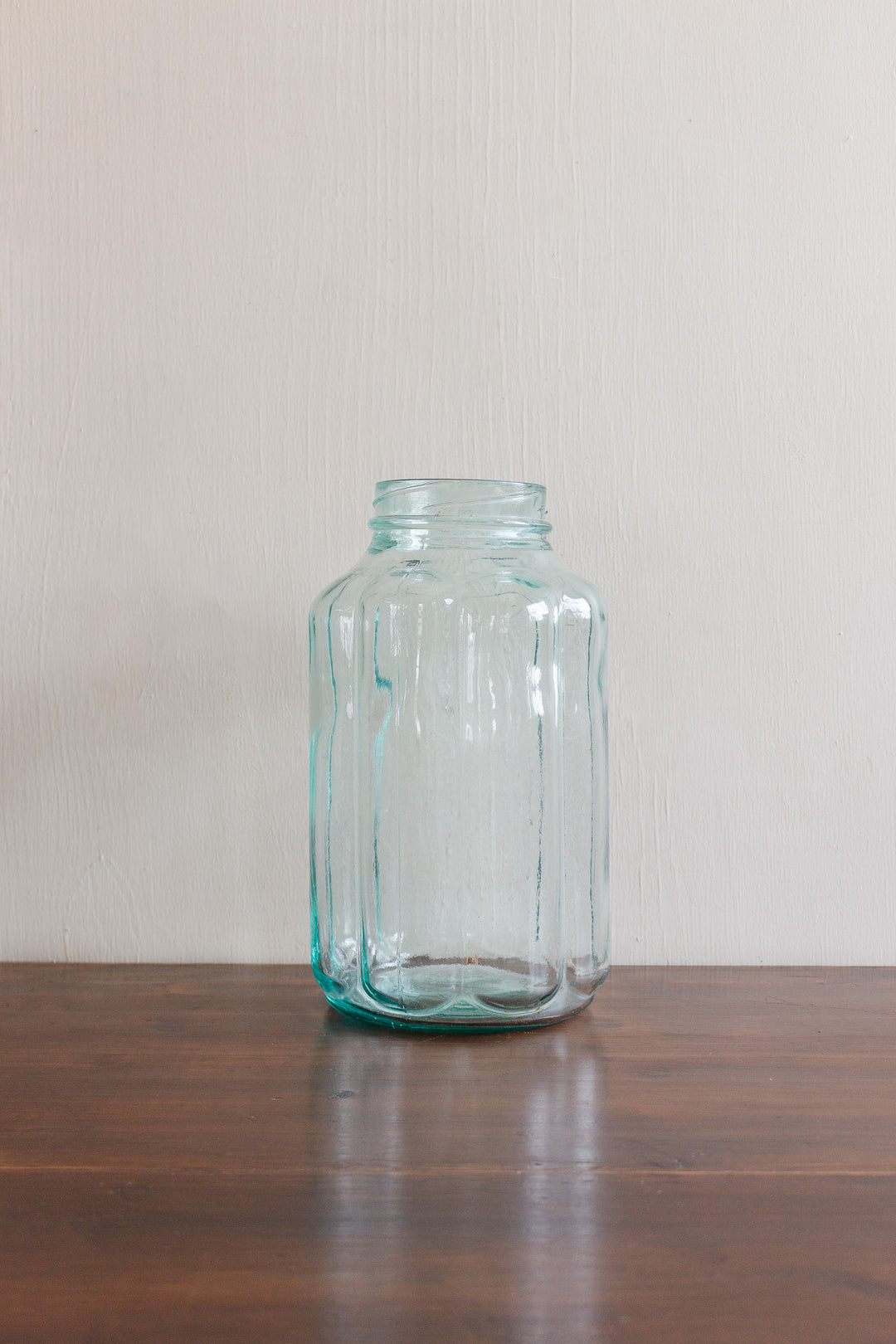 antique french scalloped pickling jar