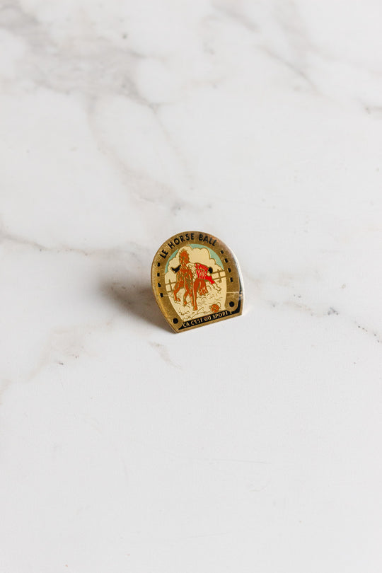 vintage french equestrian pins