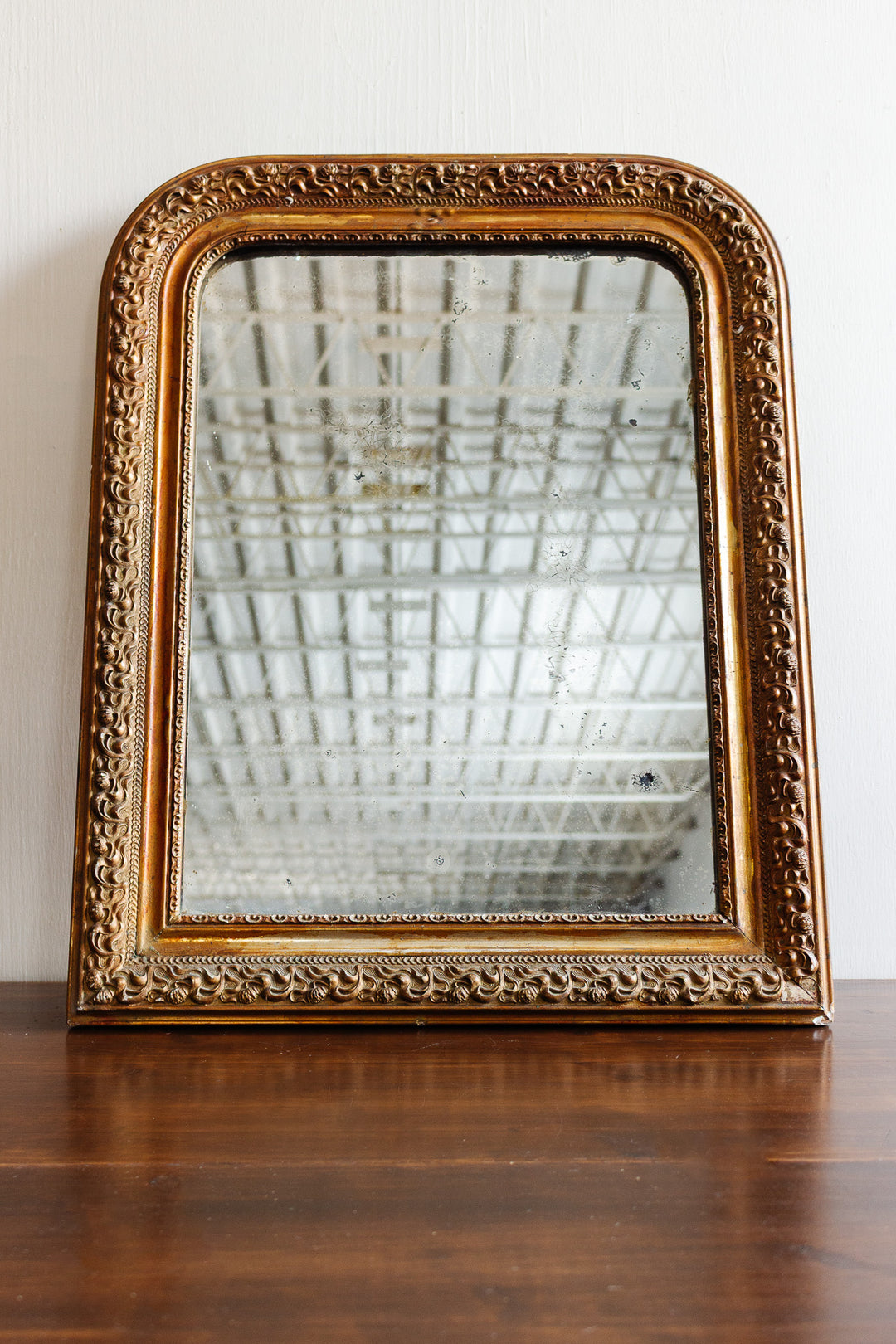 antique french ornate gilt louis-philippe mirror