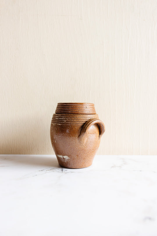 antique french petite confit pot