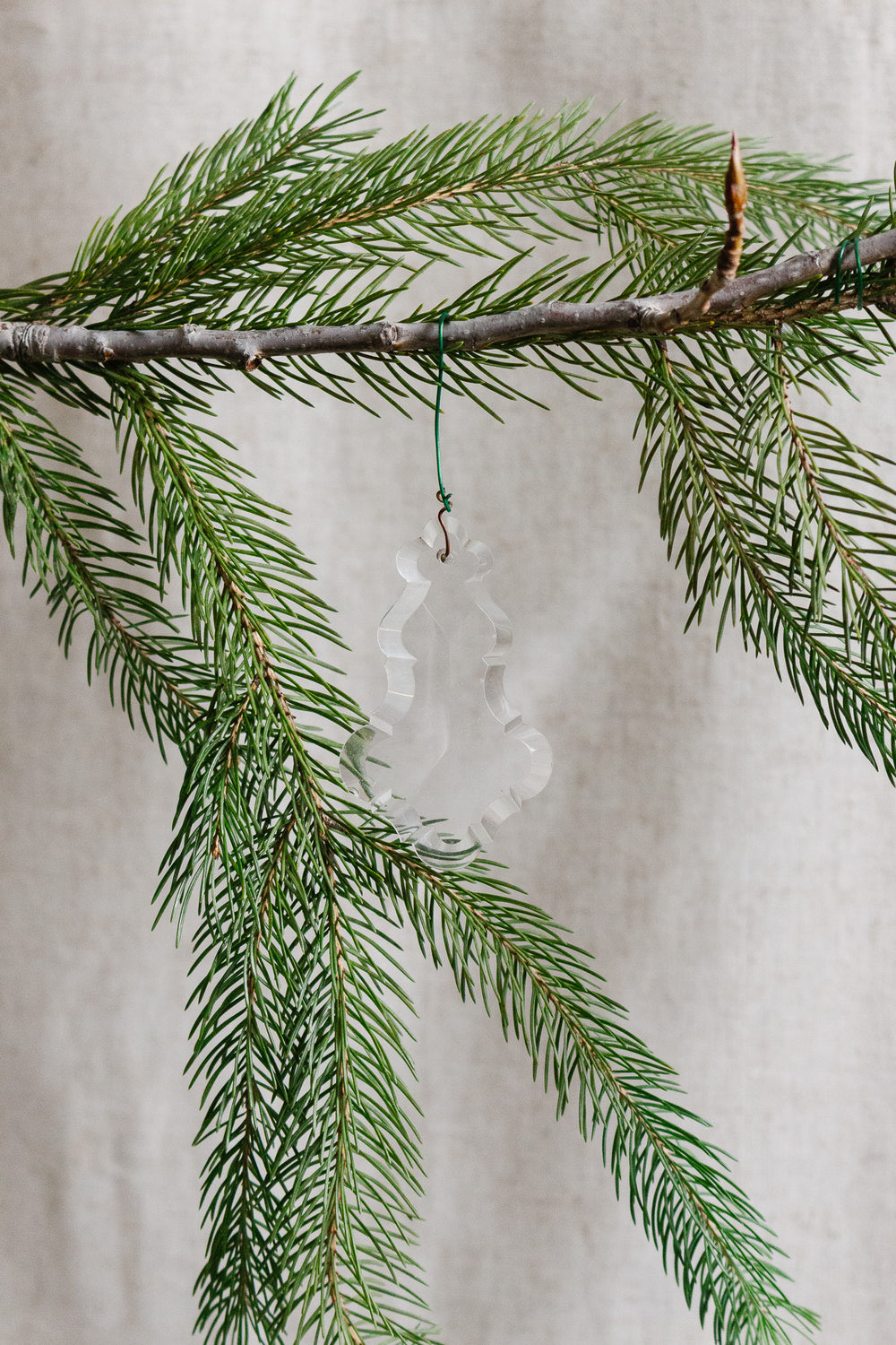 antique french hand cut crystal pendalogue ornament ii