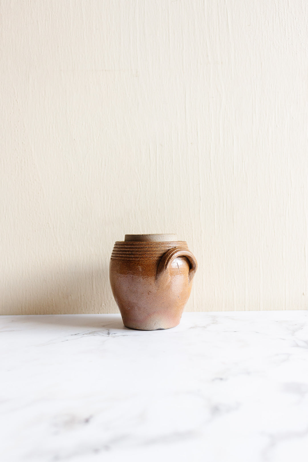 antique french petite confit pot