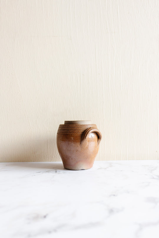 antique french petite confit pot