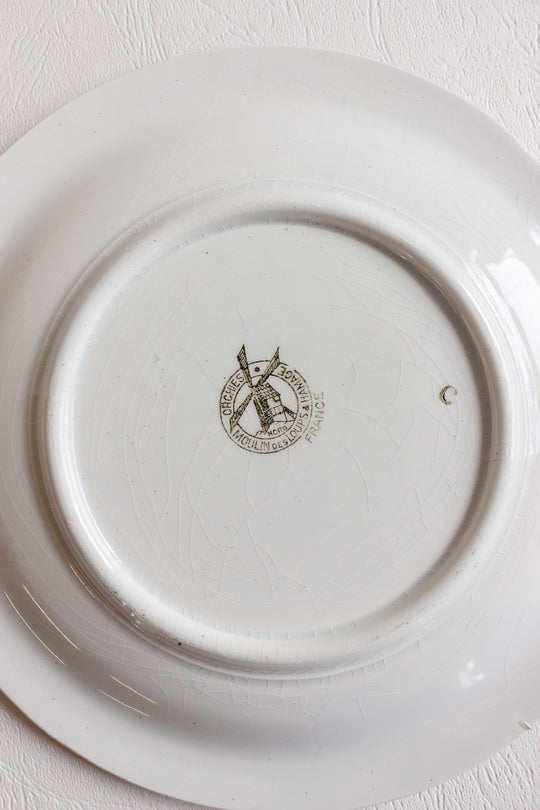 1930s french art nouveau fish service by moulin des loups