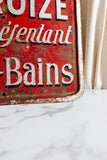 1930s french hand painted sign