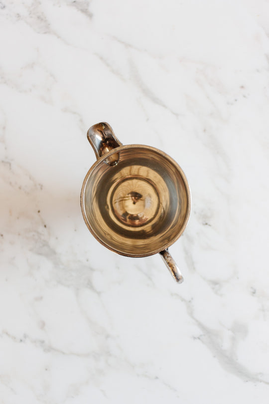 vintage sheffield england silver creamer