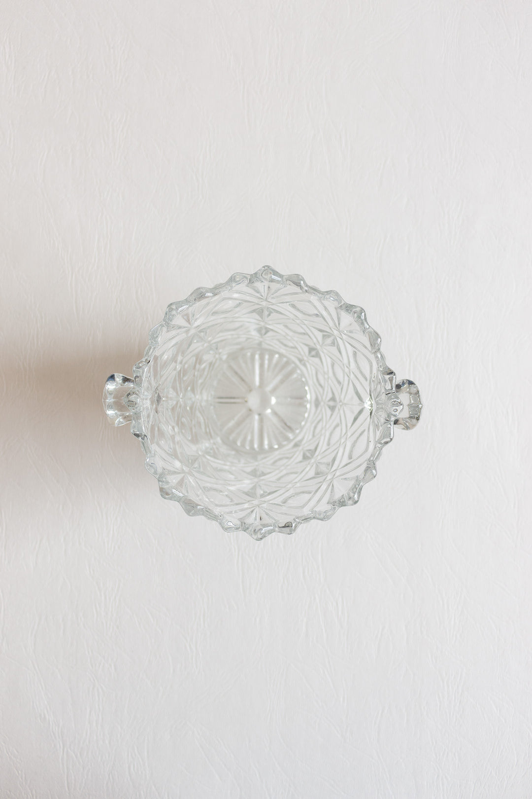 vintage french cut glass ice bucket