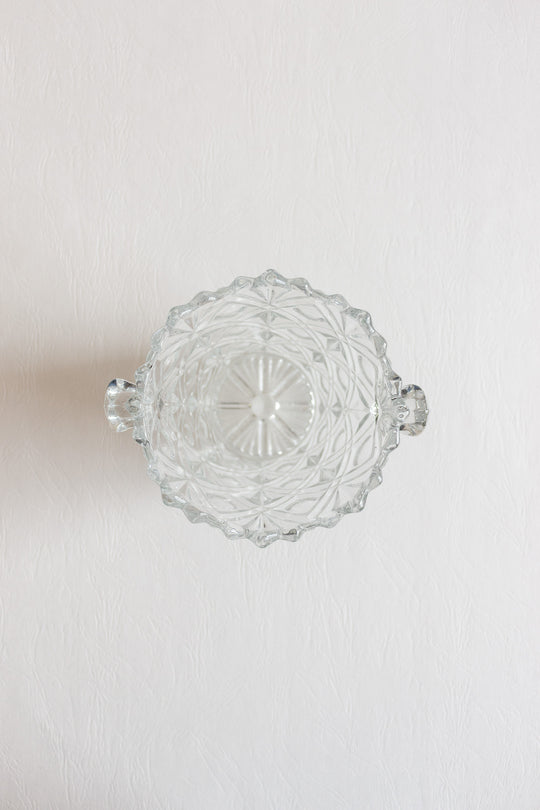 vintage french cut glass ice bucket