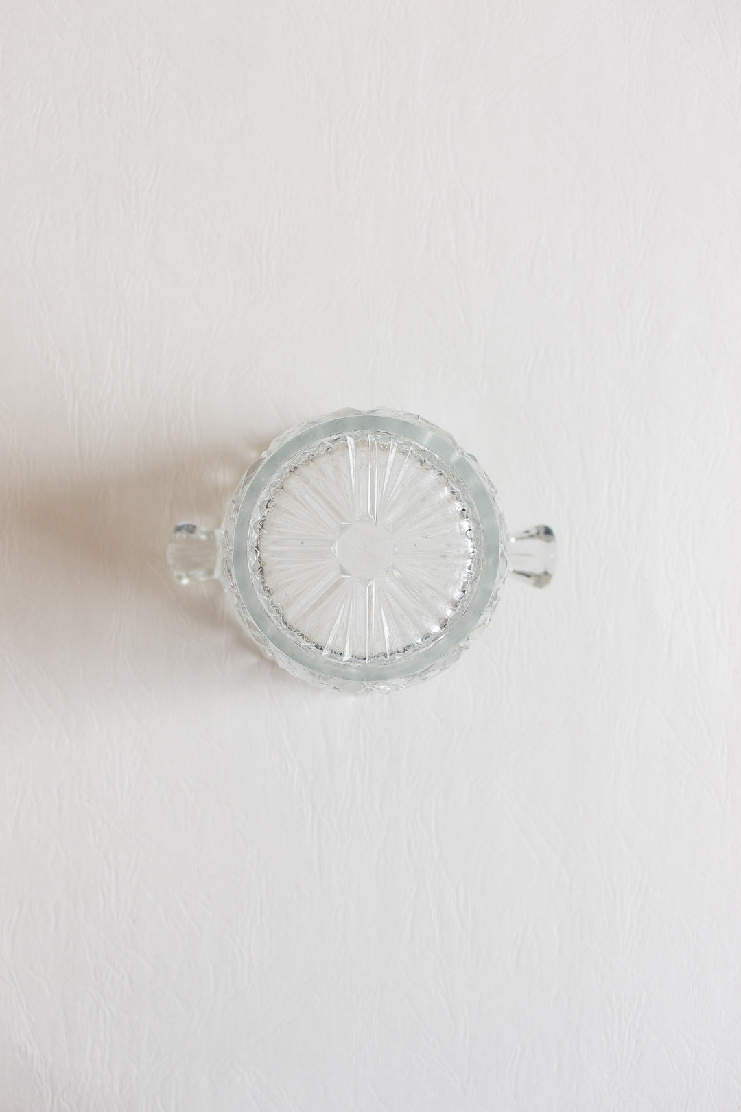 vintage french cut glass ice bucket