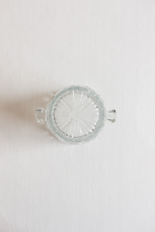 vintage french cut glass ice bucket