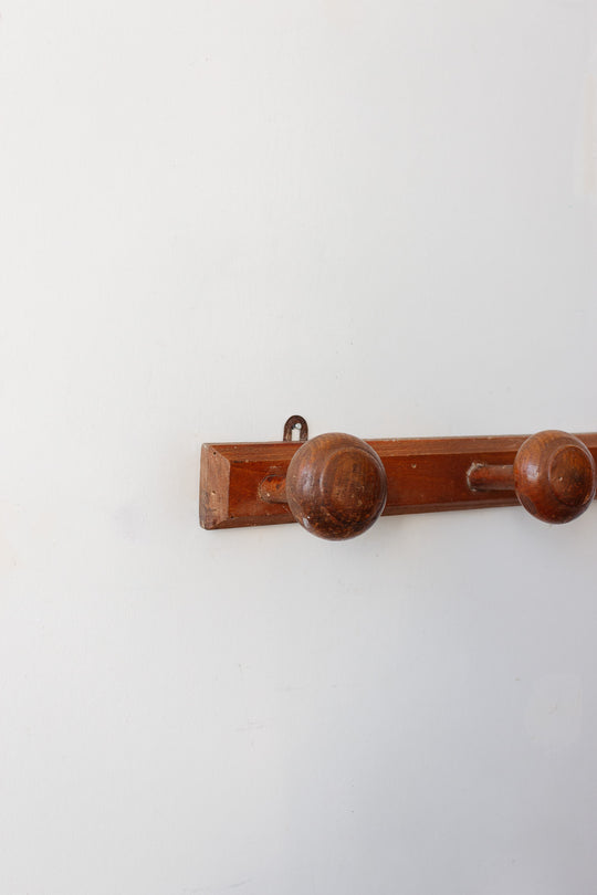 vintage french wood portmanteau