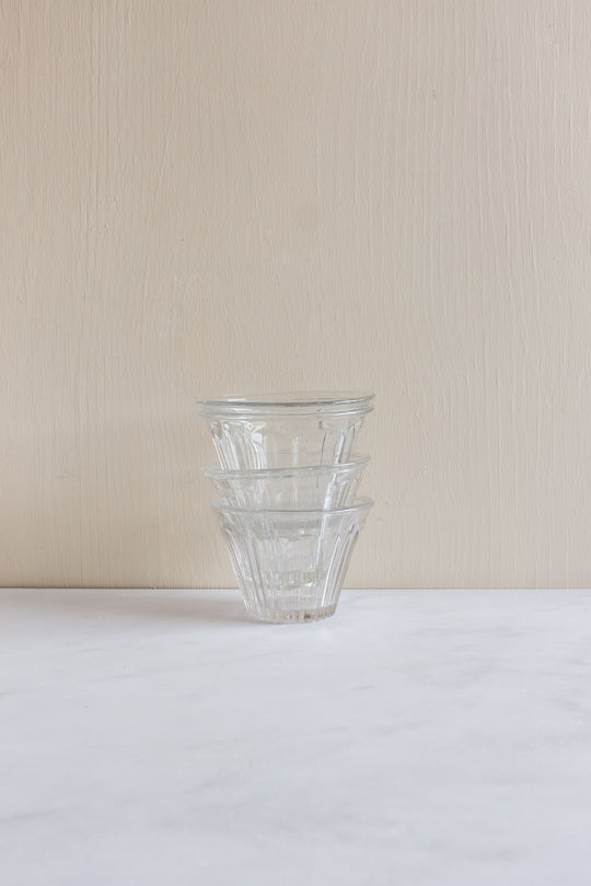 19th century french blown glass flared jam jars