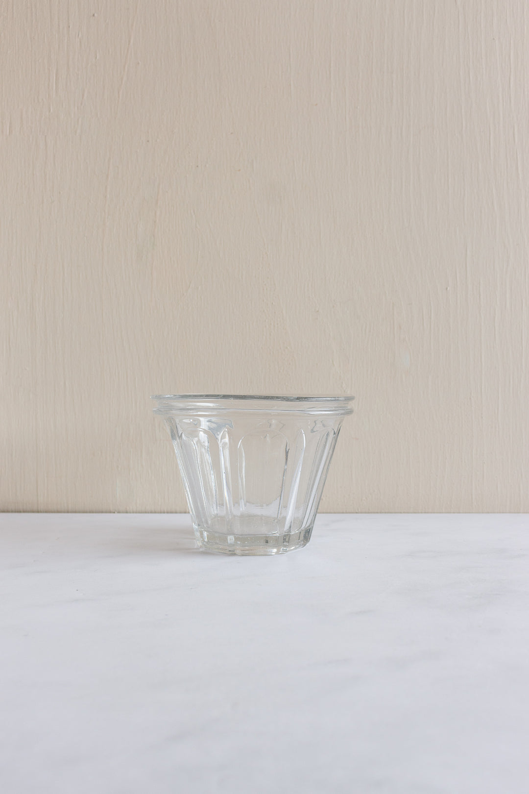 19th century french blown glass flared jam jars