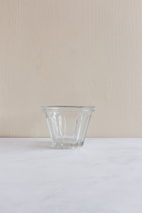 19th century french blown glass flared jam jars