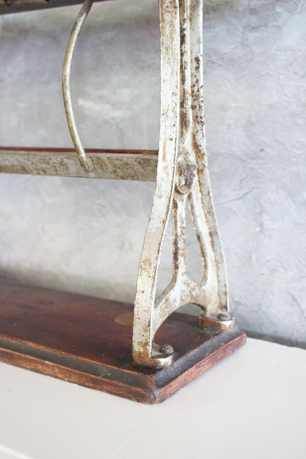 1920s french two tier double roll butcher's paper dispenser