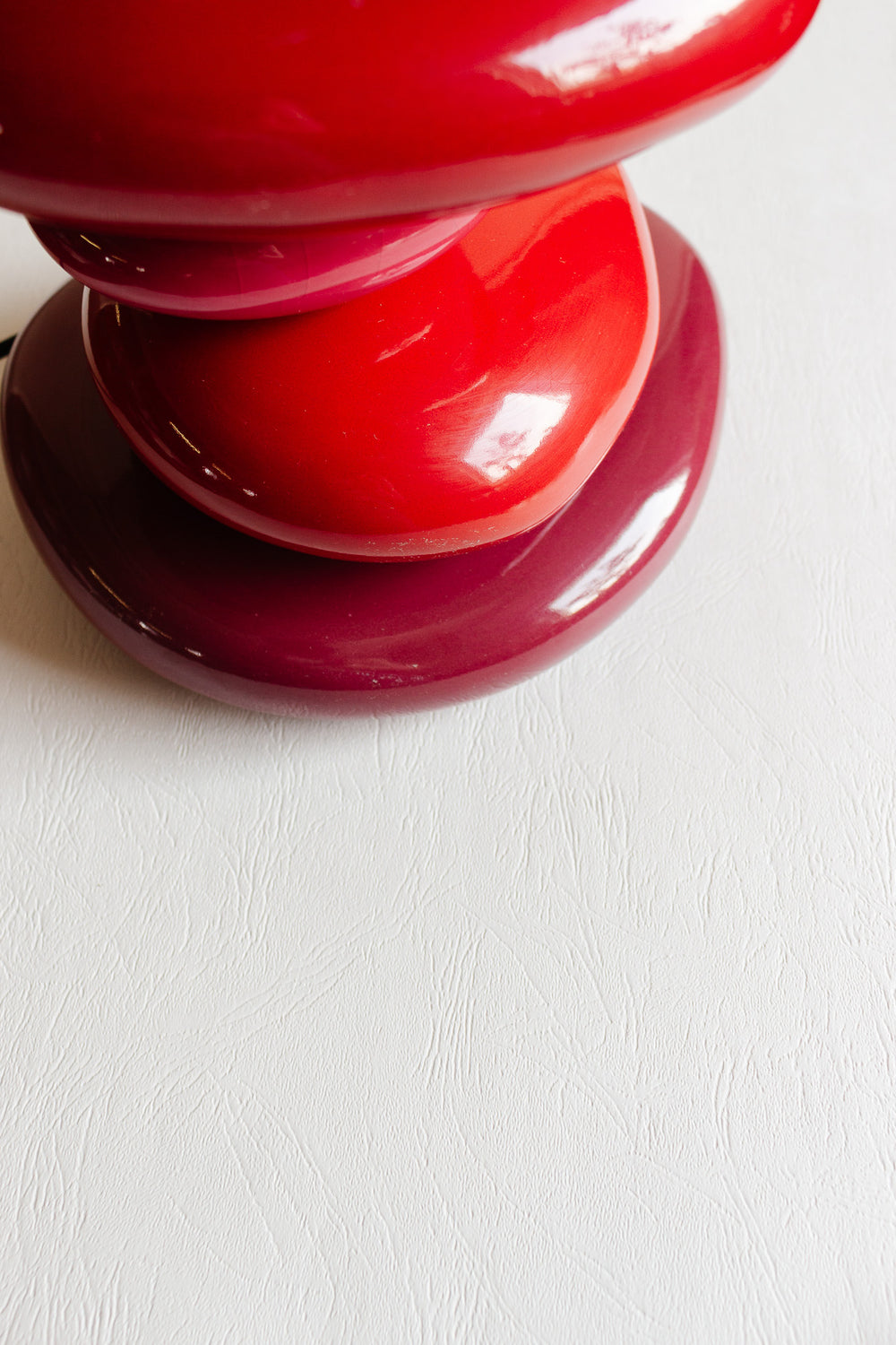 iconic 1980s post-modern francois chatain ceramic pebble lamp
