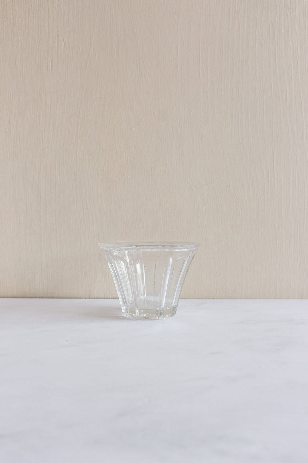 19th century french blown glass flared jam jars