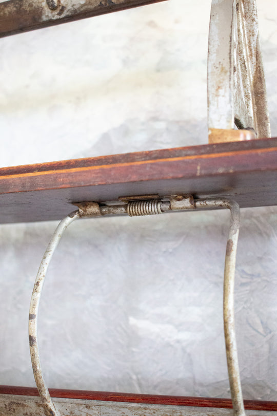 1920s french two tier double roll butcher's paper dispenser