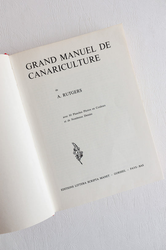 vintage french book "grand manuel de carniculture"