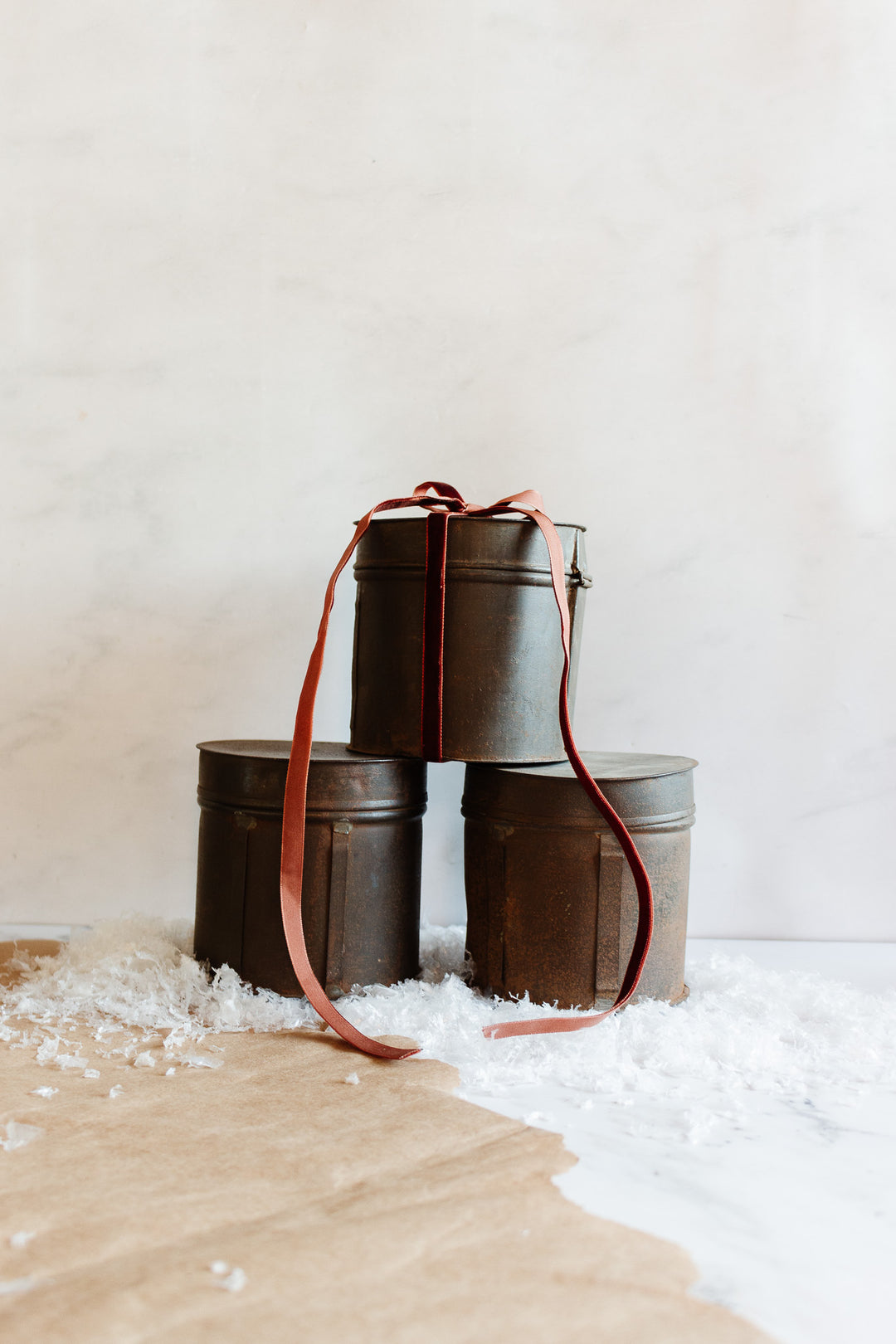 antique belgian grain tins