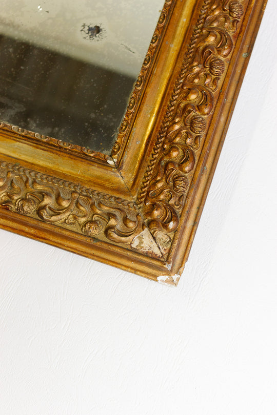 antique french ornate gilt louis-philippe mirror