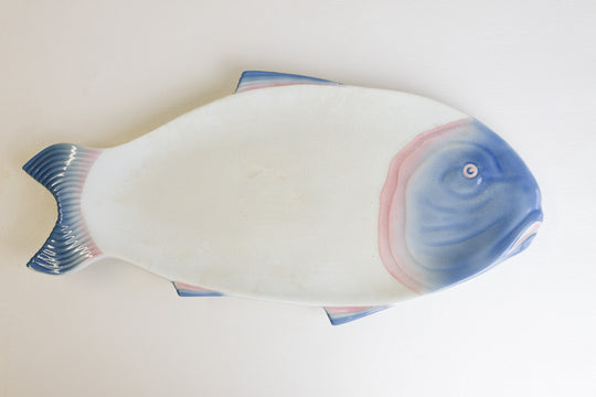 1930s french art nouveau fish service by moulin des loups