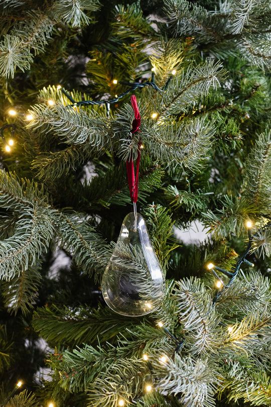 antique french extra large hand cut chandelier pear shaped ornament