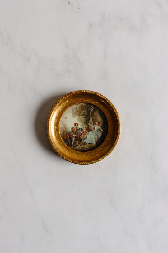 pair of vintage italian florentine prints