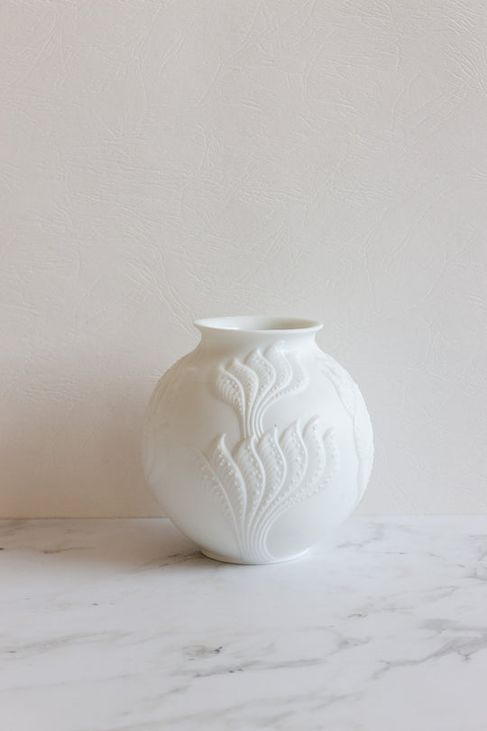 vintage german Kaiser bisque spherical vase