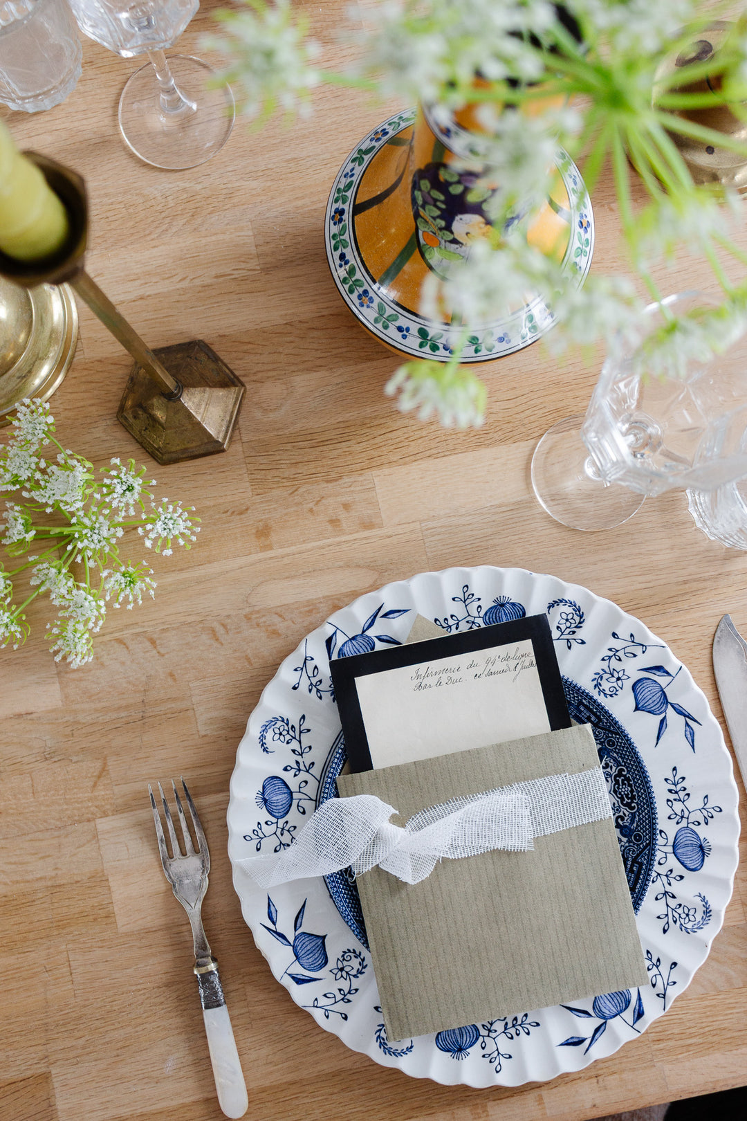 mix and match series of "assiettes dépareillées" - shades of blue