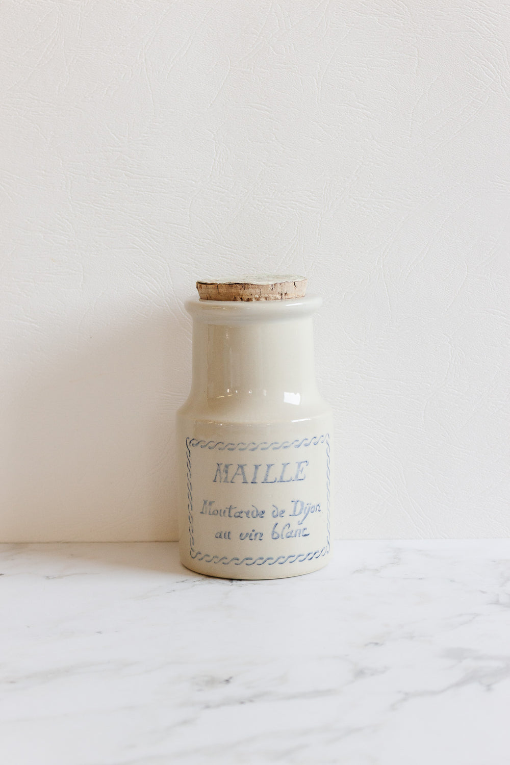 vintage french "maille" stoneware jar