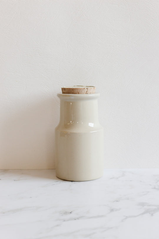 vintage french "maille" stoneware jar