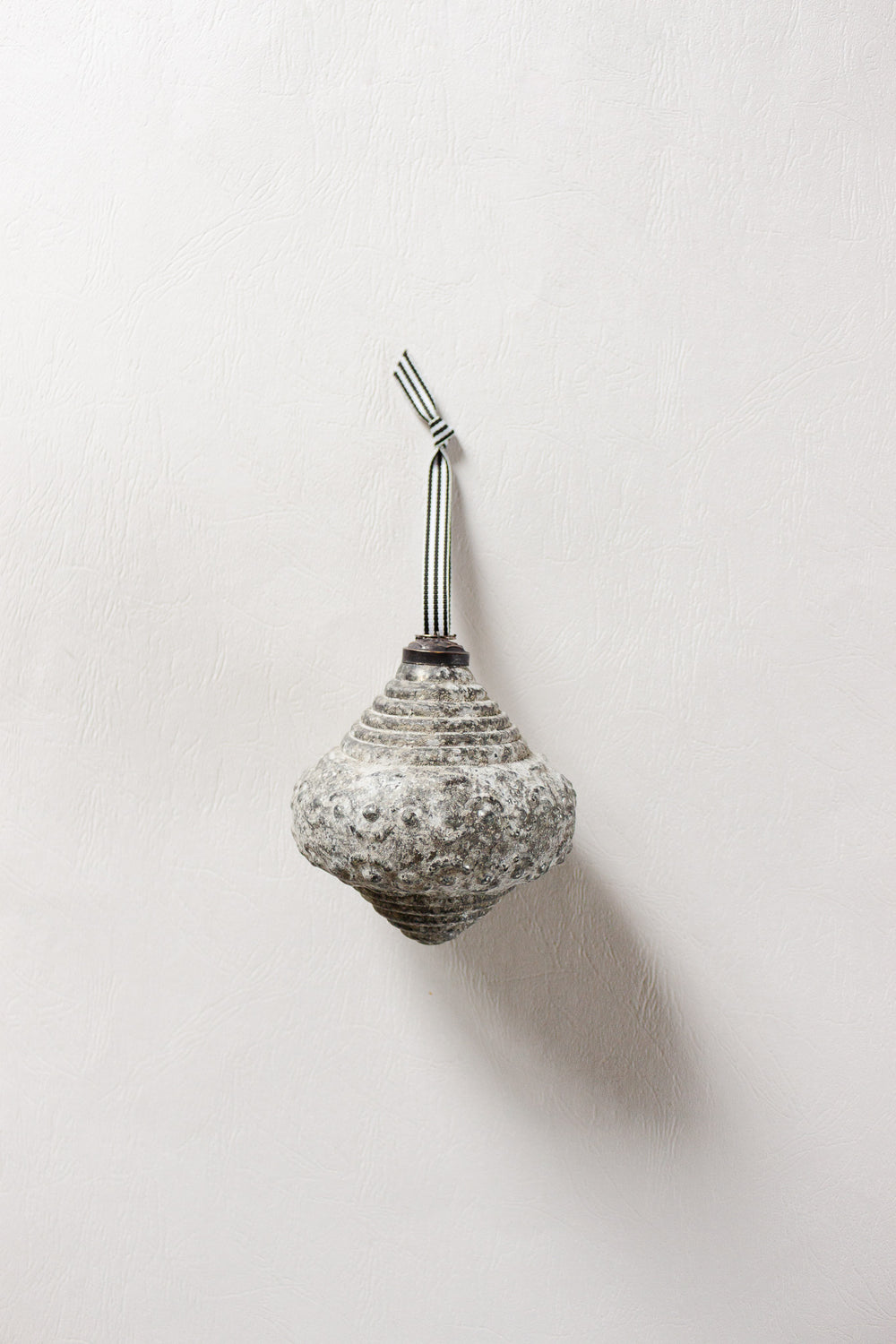 vintage german large textured ornament