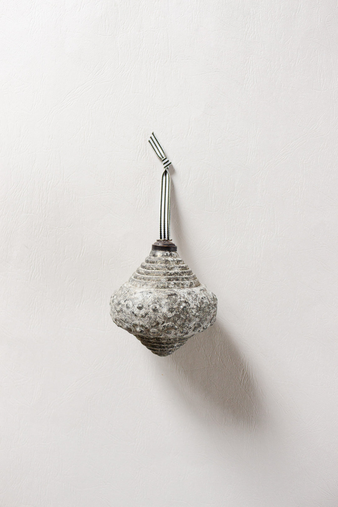 vintage german large textured ornament
