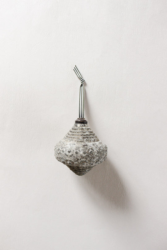 vintage german large textured ornament