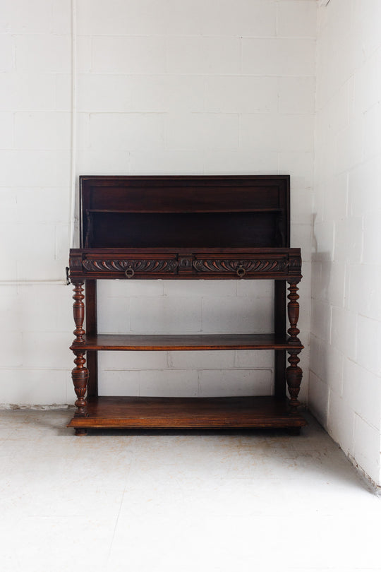 antique french Louis XVI marble top buffet