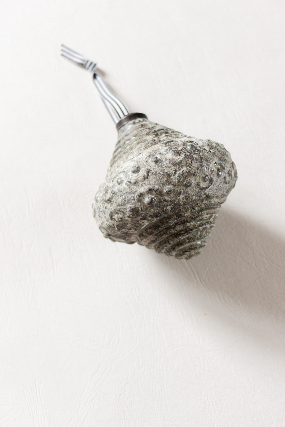 vintage german large textured ornament