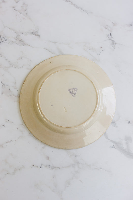 antique david johnston & jules vieillard & cie violet plate circa 1850
