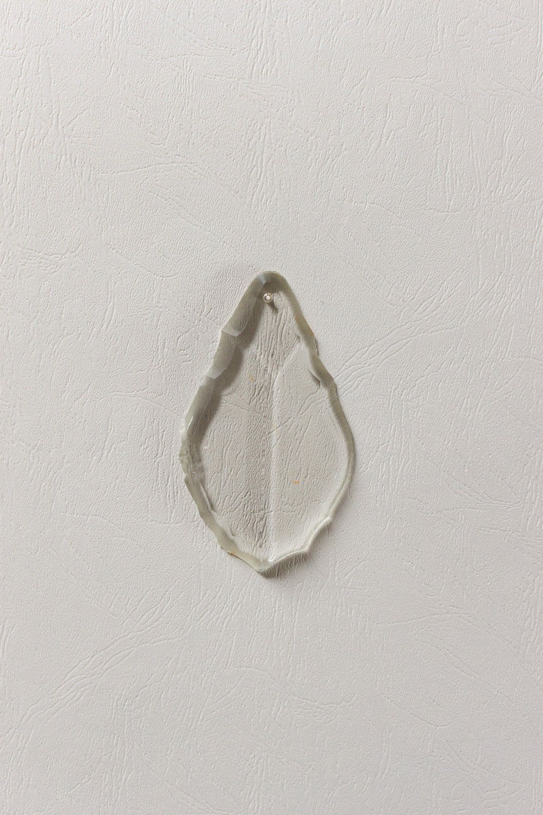 antique french oversized crystal teardrop ornament