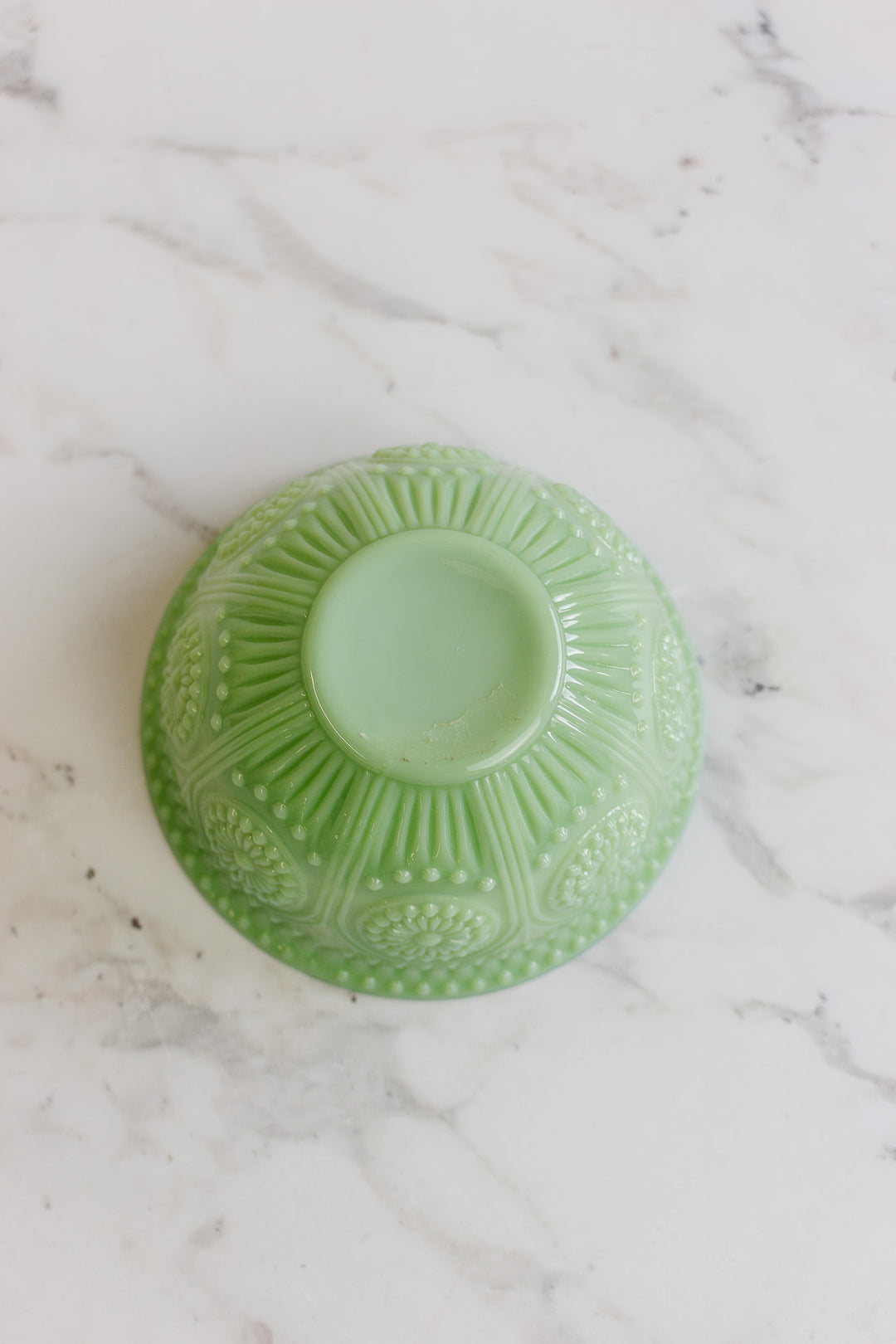 antique french jadeite lidded bonbonnière