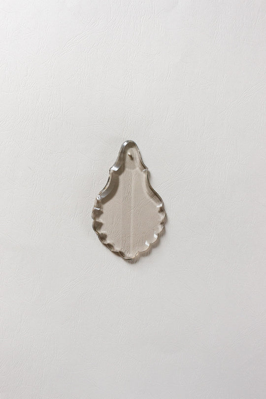 antique french oversized crystal plaque ornament