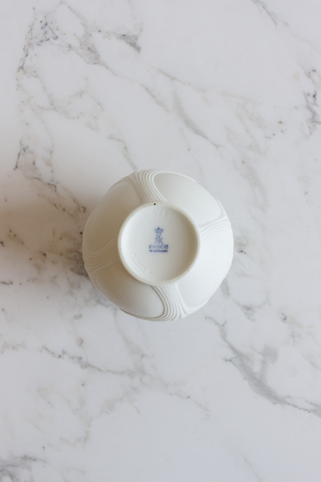 vintage german Kaiser bisque spherical vase