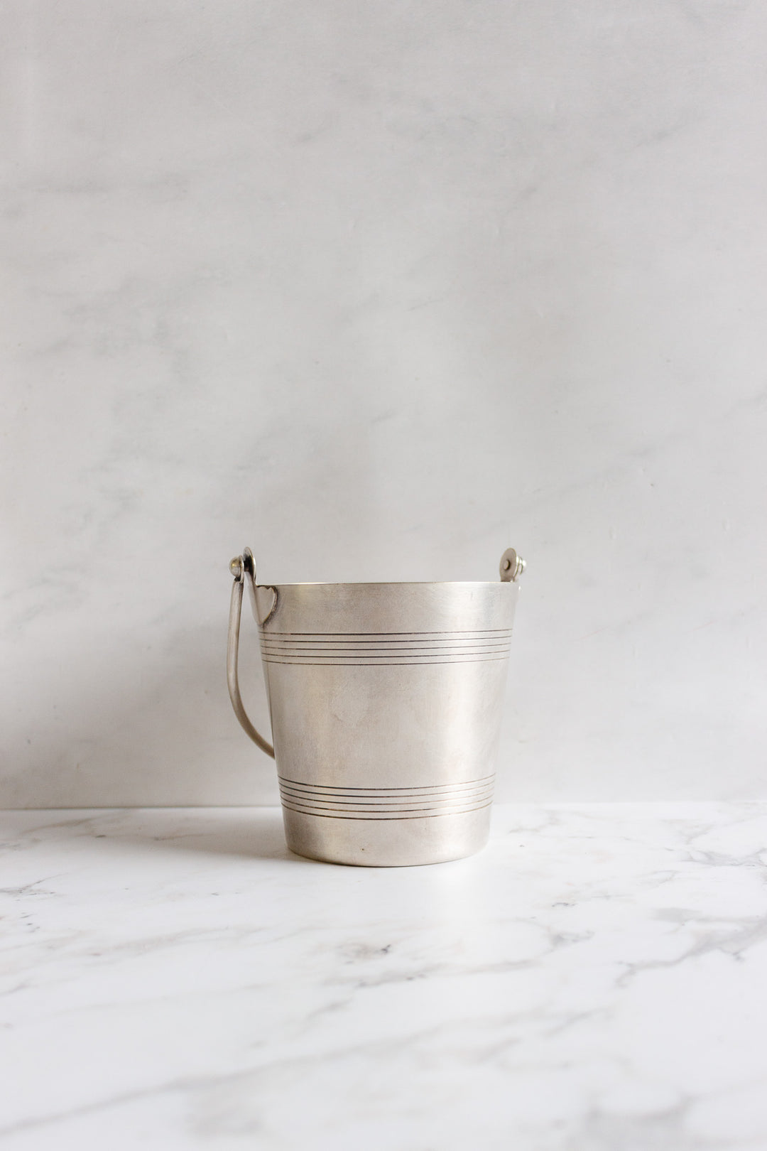 vintage french silverplate ice bucket