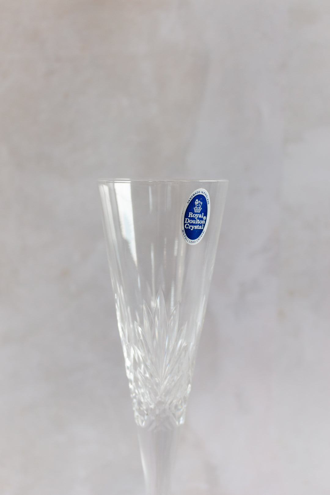 new old stock vintage 17 piece set, royal doulton hand made crystal