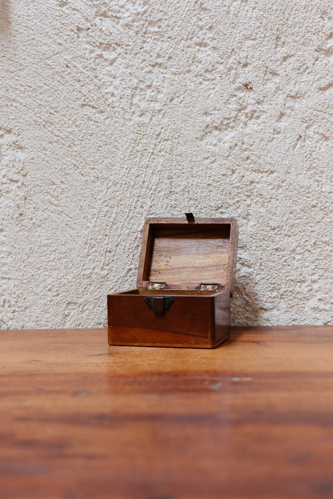antique french olive wood Vichy souvenir box